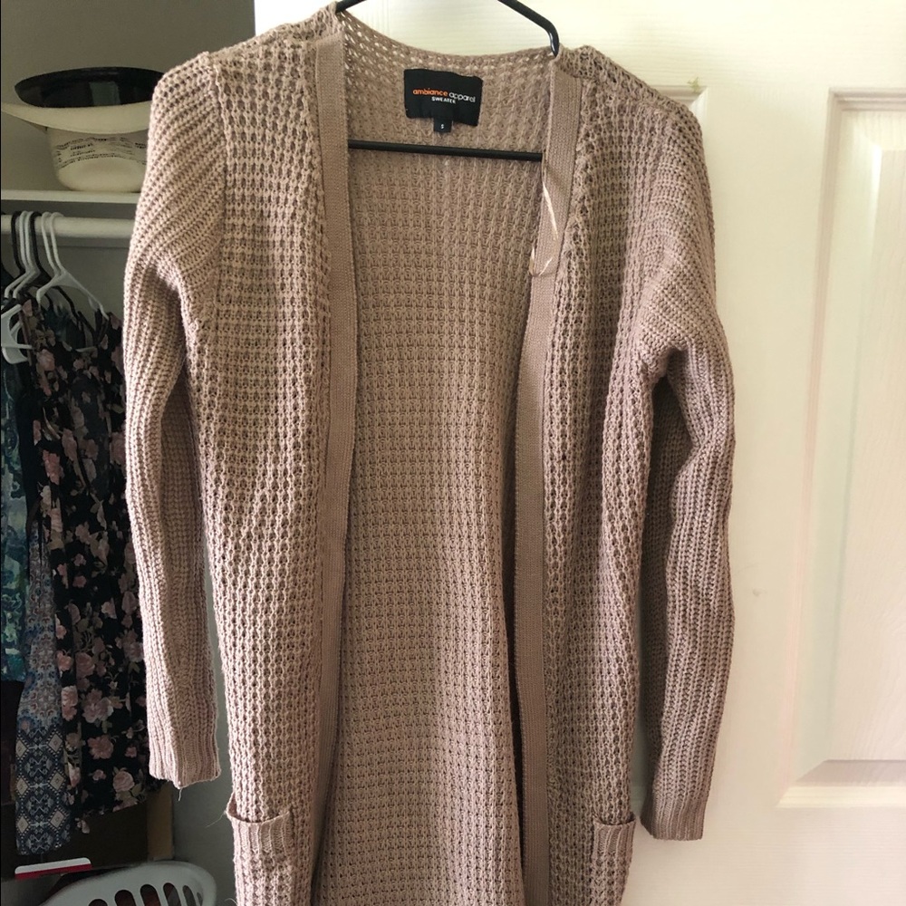 long sleeves and length cardigan